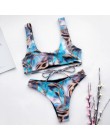 Seksowne bikini mikro zestaw 2020 drukuj kostium kąpielowy damski Bandeau strój kąpielowy z wysokim stanem kobiety lato kąpiącyc