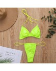 Dwuczęściowy strój kąpielowy dla kobiet bikini na wakacje gładki klasyczny wygodny modny seksowny
