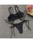 Peachtan seksowne bikini 2020 Mujer stroje kąpielowe kobiety biquinis Feminino kąpiących Ruffles strój kąpielowy push up strój k