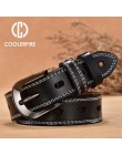 COOLERFIRE nowy styl Vintage kobiety pasy krowa prawdziwej skóry wysokiej jakości stopu ze sprzączką mody Desgin LB005