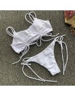Peachtan seksowne bikini 2020 Mujer stroje kąpielowe kobiety biquinis Feminino kąpiących Ruffles strój kąpielowy push up strój k