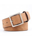 2019 New Arrival piękna regulowana kwadratowa klamra modny pasek gorąca sprzedaż dziewczyny 8 kolorów kobiet PU skórzany pasek g