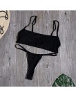 Seksowny nadruk w paski strój kąpielowy kobiety stałe zakrętka tubki strój kąpielowy Bikini wysoko wycięte zestaw Backless stroj