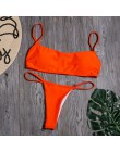 Seksowny nadruk w paski strój kąpielowy kobiety stałe zakrętka tubki strój kąpielowy Bikini wysoko wycięte zestaw Backless stroj