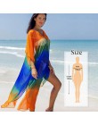 Szybkoschnący Kaftan okrycie plażowe w górę Pareos de Playa Mujer 2020 odzież plażowa Oversize osłona do bikini w górę szata Pla