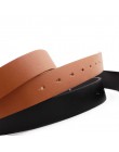 OLOME czarny czerwony podwójne okrągłe klamry kobiet pas biodrowy kobiet Riem Cinto Feminino Ceinture Femme Cinturon Mujer Haraj