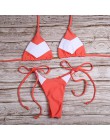 Floral Bikini we wzory zestaw kobiety Sexy paski Patchwork strój kąpielowy wzburzyć brazylijskie stroje kąpielowe strój kąpielow