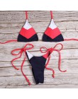 Floral Bikini we wzory zestaw kobiety Sexy paski Patchwork strój kąpielowy wzburzyć brazylijskie stroje kąpielowe strój kąpielow