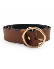 Moda Faux Leather podwójny pierścień klamra miękka dekoracja w stylu vintage Casual dokręcić cały mecz lekki długi pasek kobiet 
