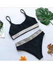 Neon zielony mikrobikini 2020 strój kąpielowy Sexy push up strój kąpielowy kobiet kąpiących trójkąt błyszczące stroje kąpielowe 