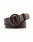OLOME czarny czerwony podwójne okrągłe klamry kobiet pas biodrowy kobiet Riem Cinto Feminino Ceinture Femme Cinturon Mujer Haraj