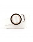 OLOME czarny czerwony podwójne okrągłe klamry kobiet pas biodrowy kobiet Riem Cinto Feminino Ceinture Femme Cinturon Mujer Haraj