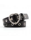 OLOME czarny czerwony podwójne okrągłe klamry kobiet pas biodrowy kobiet Riem Cinto Feminino Ceinture Femme Cinturon Mujer Haraj