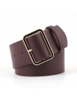 OLOME New Fashion 4.8cm szeroki czarny czerwona skóra kobiet damskie paski wysokiej talii pas gorset pasy dla kobiet elegancki p