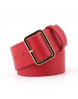 OLOME New Fashion 4.8cm szeroki czarny czerwona skóra kobiet damskie paski wysokiej talii pas gorset pasy dla kobiet elegancki p