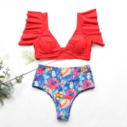 INGAGA Bikini 2020 strój kąpielowy na jedno ramię wzburzyć stroje kąpielowe kobiety solidna damska strój kąpielowy maillot de ba