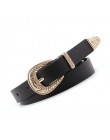 OLOME Vintage 1.8cm szeroki etniczne boho pas skórzany kobiety brązowy czarny biały złoty klamra grzywny pas biodrowy panie kobi