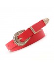 OLOME Vintage 1.8cm szeroki etniczne boho pas skórzany kobiety brązowy czarny biały złoty klamra grzywny pas biodrowy panie kobi