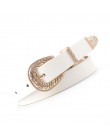 OLOME Vintage 1.8cm szeroki etniczne boho pas skórzany kobiety brązowy czarny biały złoty klamra grzywny pas biodrowy panie kobi