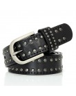 Punk Lady paski nit damski pasek wysokiej jakości prawdziwy skórzany pasek damski pasek Vintage kobieta Cowskin pasek do dżinsów