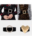 Girlgo marka ZA Love Heart łańcuchy brzucha dla kobiet kwadratowe kolorowe całkowicie wyłożone kryształkami pasy bożonarodzeniow