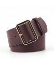 OLOME New Fashion 4.8cm szeroki czarny czerwona skóra kobiet damskie paski wysokiej talii pas gorset pasy dla kobiet elegancki p