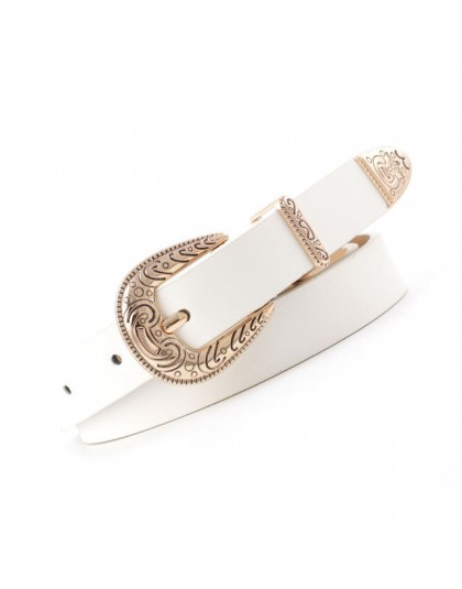 OLOME Vintage 1.8cm szeroki etniczne boho pas skórzany kobiety brązowy czarny biały złoty klamra grzywny pas biodrowy panie kobi
