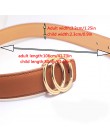 Damskie dorywczo podwójne okrągłe klamry faux leather szeroki pas biodrowy trend dekoracyjny pas dziecięcy dżinsy dziki pasek da