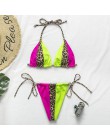 Bikinx Leopard bikini 2020 mujer biquini zebra Neon seksowne stroje kąpielowe strój kąpielowy dla kobiet String brazylijski stró