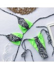 Bikinx Leopard bikini 2020 mujer biquini zebra Neon seksowne stroje kąpielowe strój kąpielowy dla kobiet String brazylijski stró
