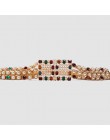 Girlgo Vintage Crystal ZA paski dla kobiet kobieta dedukcja strona złoty kolor klamra dżinsy dzikie pasy łańcuszek na akcesoria 