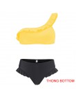 INGAGA Bikini 2020 strój kąpielowy na jedno ramię wzburzyć stroje kąpielowe kobiety solidna damska strój kąpielowy maillot de ba