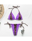 Bikinx Leopard bikini 2020 mujer biquini zebra Neon seksowne stroje kąpielowe strój kąpielowy dla kobiet String brazylijski stró