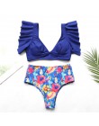 INGAGA Bikini 2020 strój kąpielowy na jedno ramię wzburzyć stroje kąpielowe kobiety solidna damska strój kąpielowy maillot de ba