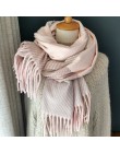 Knitting paszmina z kaszmiru szalik długi szalik z Tessel cieplej zima moda szalik luksusowy prezent dla kobiet Ladies