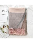 Knitting paszmina z kaszmiru szalik długi szalik z Tessel cieplej zima moda szalik luksusowy prezent dla kobiet Ladies