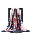 Darmowa wysyłka szale jedwabne kobiety Foulard 90*90cm kwadratowych głowy hidżab szalik panie szyfonowa chusta Bandanna kobiet w