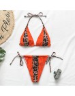 Bikinx Leopard bikini 2020 mujer biquini zebra Neon seksowne stroje kąpielowe strój kąpielowy dla kobiet String brazylijski stró