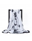 Darmowa wysyłka szale jedwabne kobiety Foulard 90*90cm kwadratowych głowy hidżab szalik panie szyfonowa chusta Bandanna kobiet w