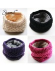 Sparsil Unisex Winter Warm dzianiny pierścień szaliki gruby polar wewnątrz super elastyczna dzianiny tłumiki mężczyźni kobiety d