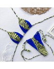Bikinx Leopard bikini 2020 mujer biquini zebra Neon seksowne stroje kąpielowe strój kąpielowy dla kobiet String brazylijski stró