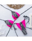 Bikinx Leopard bikini 2020 mujer biquini zebra Neon seksowne stroje kąpielowe strój kąpielowy dla kobiet String brazylijski stró