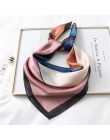2020 nowy projekt kobiety jedwabny szal kwadratowy szyi szale Foulard Lady Pashmina stałe geometryczne chustka pasmo włosów chus