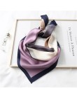 2020 nowy projekt kobiety jedwabny szal kwadratowy szyi szale Foulard Lady Pashmina stałe geometryczne chustka pasmo włosów chus