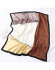 2020 nowy projekt kobiety jedwabny szal kwadratowy szyi szale Foulard Lady Pashmina stałe geometryczne chustka pasmo włosów chus