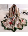 Luksusowa marka hidżab lato kobiety szale miękka długa z nadrukiem szale jedwabne szal damski i wrap 2019 pashmina chustka szal 