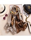 Luksusowa marka hidżab lato kobiety szale miękka długa z nadrukiem szale jedwabne szal damski i wrap 2019 pashmina chustka szal 