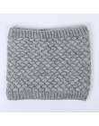 Hot kobiety mężczyźni moda kobieta Winter Warm szalik solidna Chunky Cable wełniana dzianina Snood nieskończoność szyi cieplej k