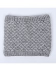 Hot kobiety mężczyźni moda kobieta Winter Warm szalik solidna Chunky Cable wełniana dzianina Snood nieskończoność szyi cieplej k