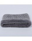 Hot kobiety mężczyźni moda kobieta Winter Warm szalik solidna Chunky Cable wełniana dzianina Snood nieskończoność szyi cieplej k